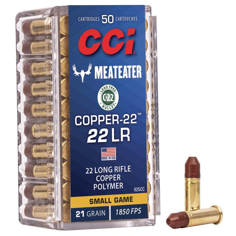 Cci 22 Lr COPPER-22 21GR Chp Ammo 50RD