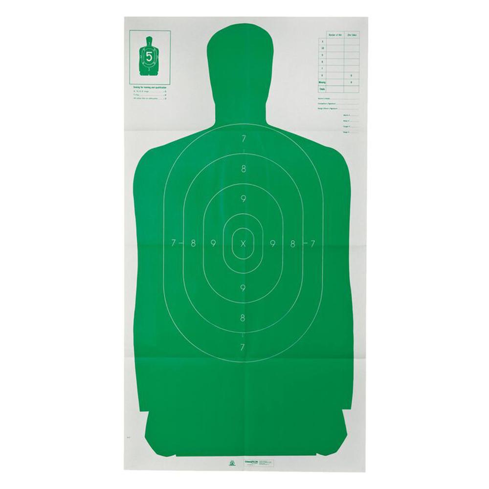 Le B27FSA Silhouette Target Green 24X45 Pack of 10