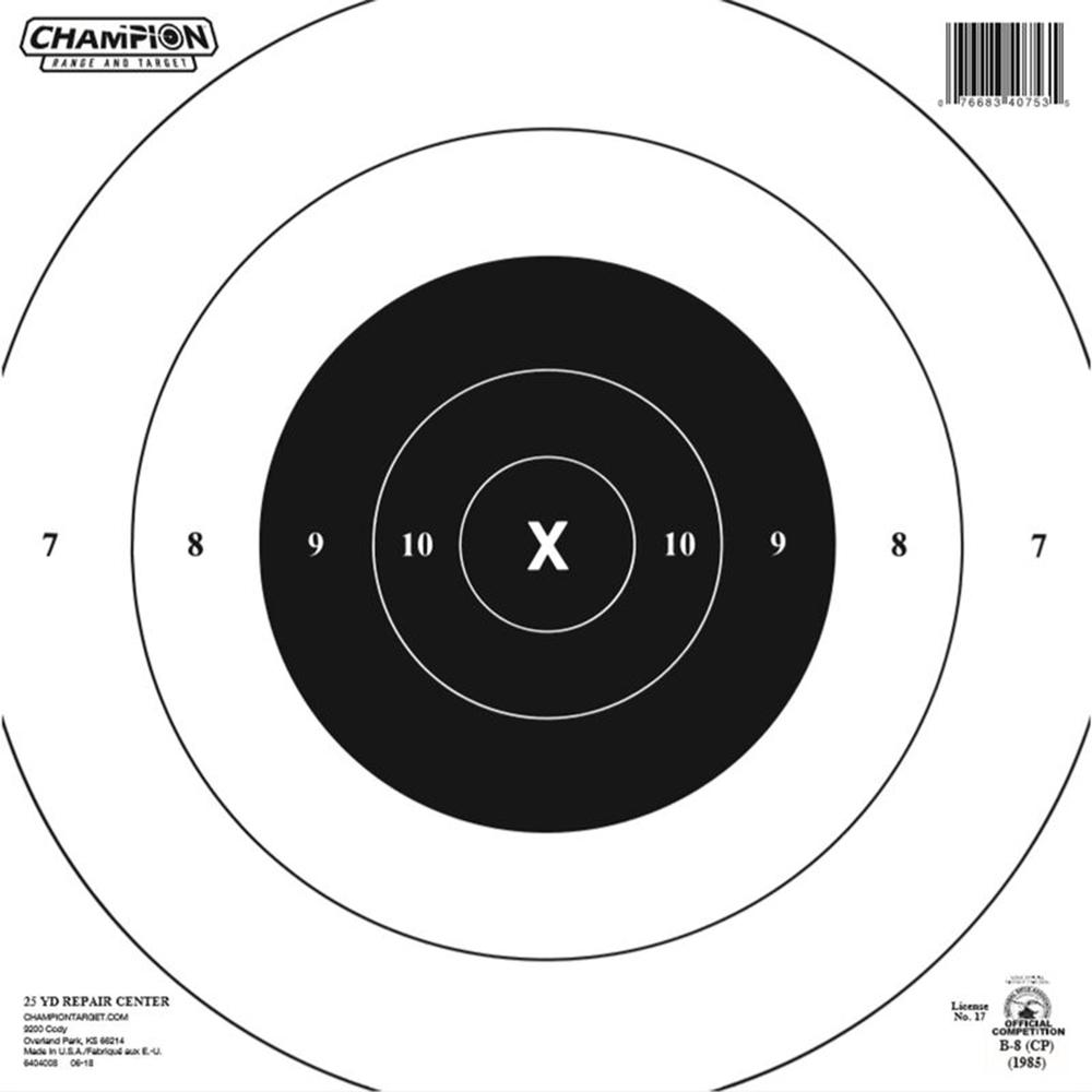Champion Targets GB-8CP25YD Tmd/rpdfr 12/PK 10.5X10.5