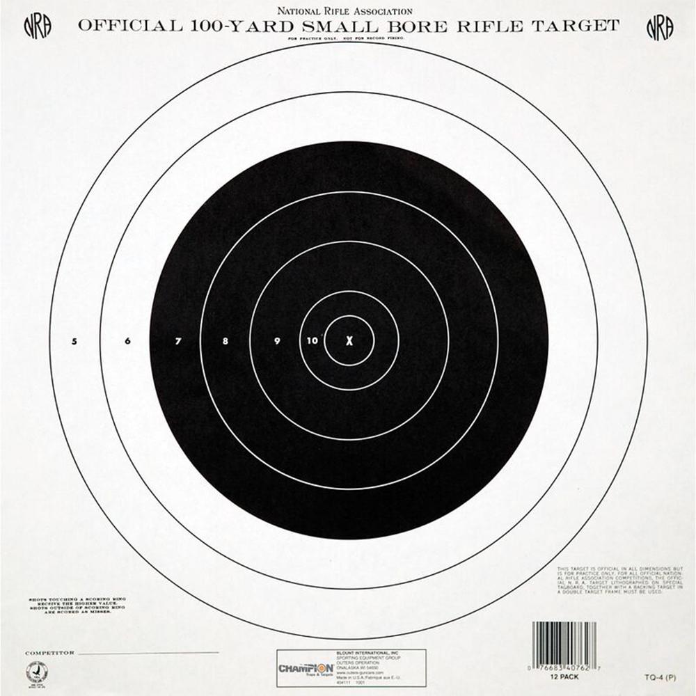 TQ-4P 100YD Single Bulls 100/PK