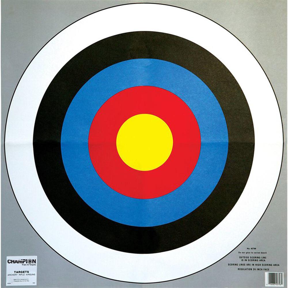 Champion 24 Bulls Eye Archery Target 2/PK