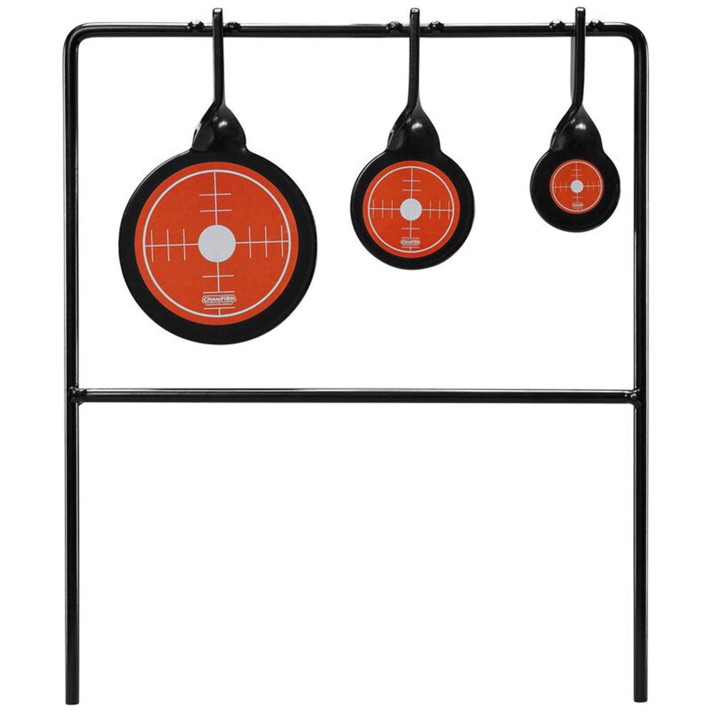 Champion Rimfire Three Gong Spinners Target Steel Card