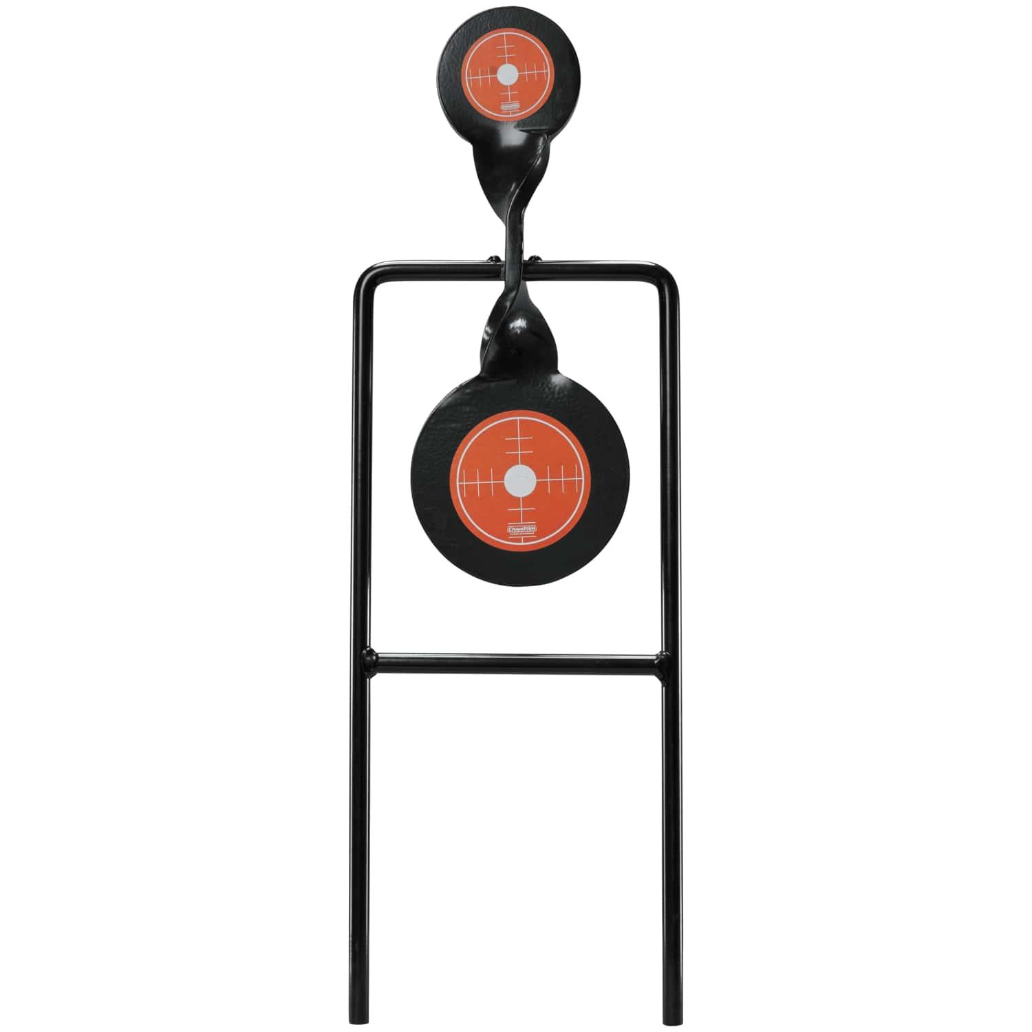 Champion Centerfire Double Gong Spinner Target 3 & 4.7 Steel