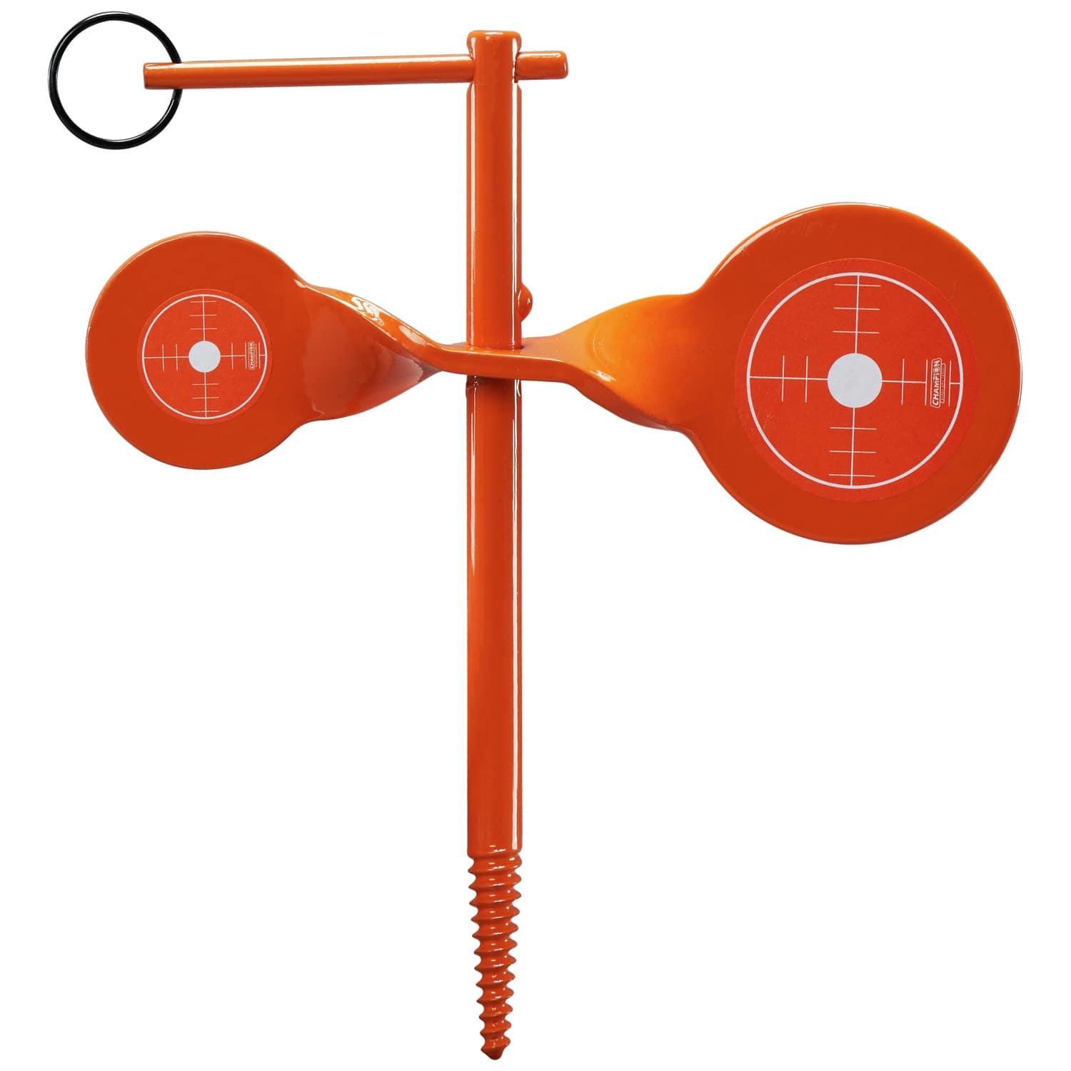 Champion Rimfire Tree Double Spinner Target Steel Card