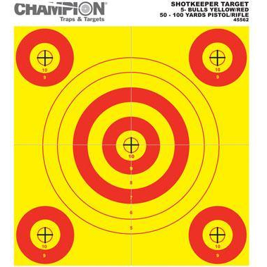 Champion Shotkeeper Targets 5-BULLS Small 12PK