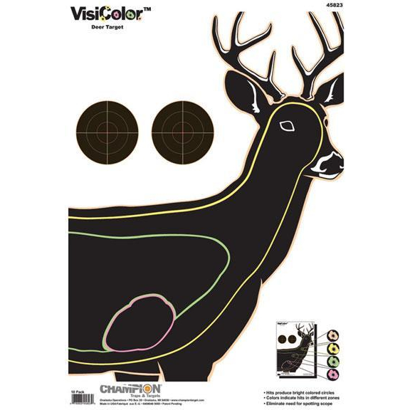 Champion Visicolor Deer Target 13 X 18 10/PK