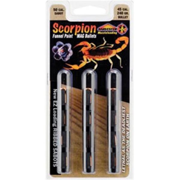 50 Cal. Sabot 260 Gr. .451 Funnel Point Mag Bullet 12CT