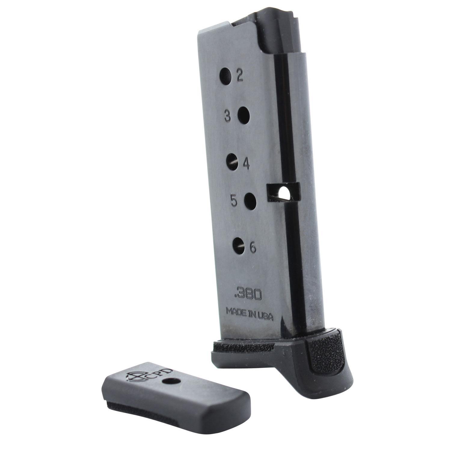 C Products Defense Ruger Lcp .380 Acp 6RD Magazine Black