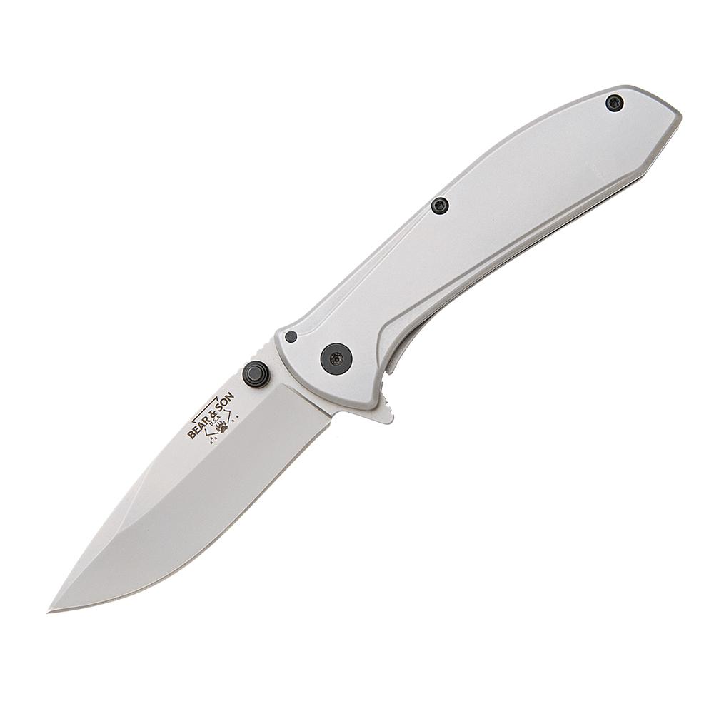 Bear & Son 4 Stainless Steel Framelock Assisted Opener