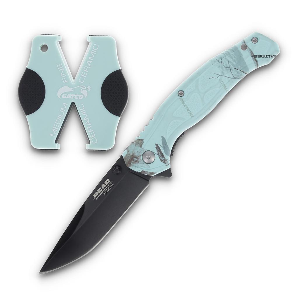 Bear & Son Brisk 2.0 Sharpener Combo Teal Camo