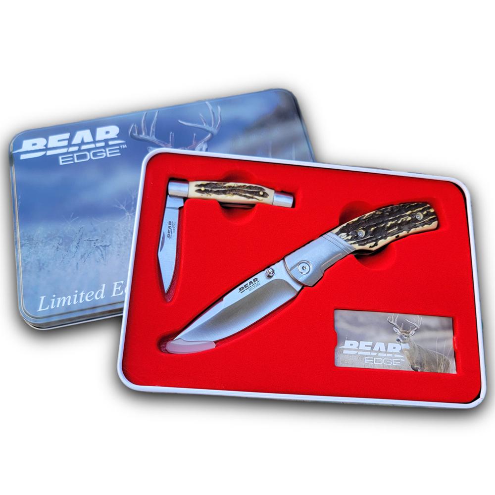 Bear & Son Limited Edition Gift Tin Folding Knife Set