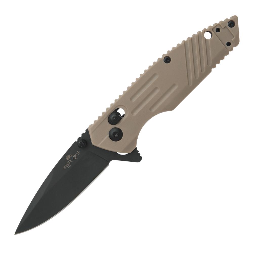 Bear & Son 4 3/8 Desert Sand Zytel Slide Lock D2 Blade Folding Knife