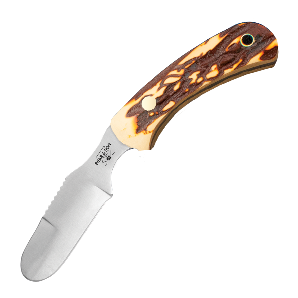 Bear & Son 6.5 Stag Delrin Ergonomic Skinner
