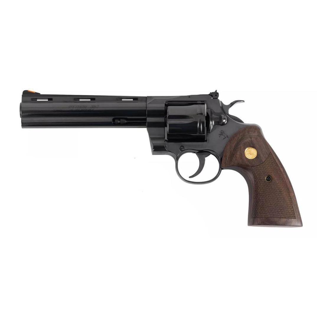 Colt Python 357 Magnum 6 Revolver - Blued Walnut Target Stock