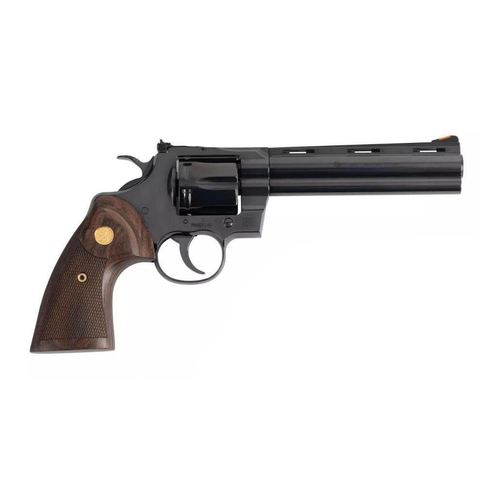 Colt Python 357 Magnum 6 Revolver - Blued Walnut Target Stock