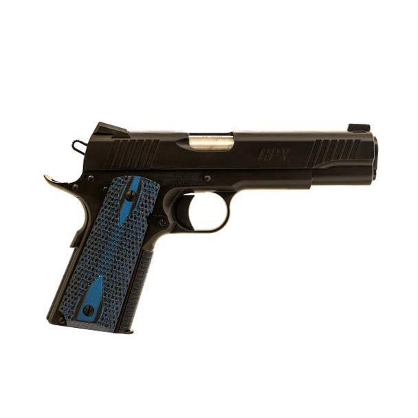 Standard Manufacturing 1911HPX 45ACP Pistol 5IN Black W/ Blue Grips