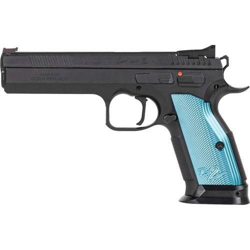 Cz Ts 2 9MM 10+1 Pistol With Black/blue Grips