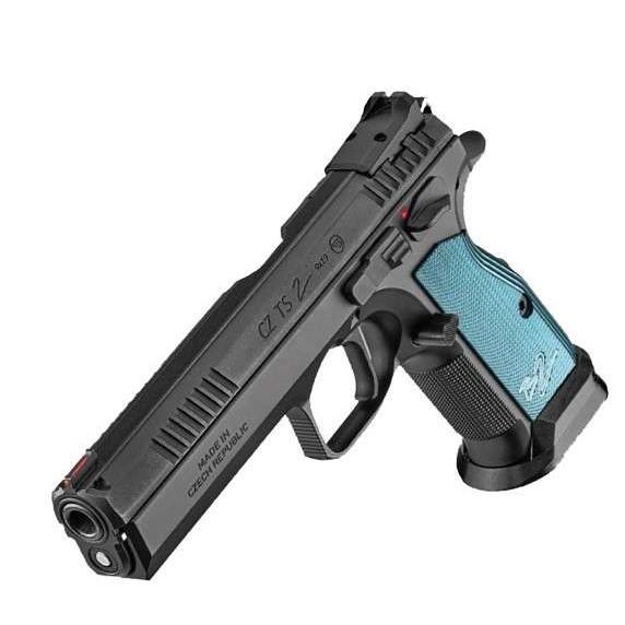 Cz Ts 2 9MM 10+1 Pistol With Black/blue Grips