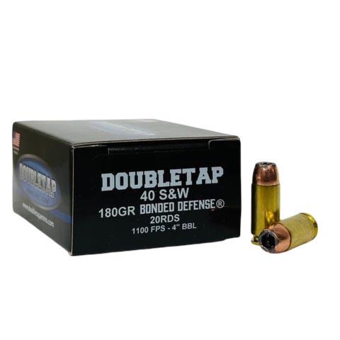 Double Tap 40 S&w 180GR Bonded Defense Jhp 20 Rds