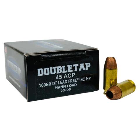 Double Tap 45 Acp 160GR Lead Free 20 Rds Ammunition
