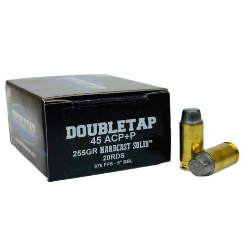 Double Tap 45 Acp+p 255GR Hardcast Solid Swc 20RDS