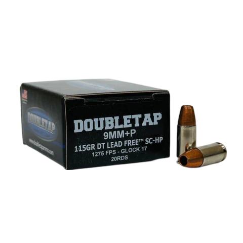 Double Tap 9MM+P 124GR Lead Free 20RDS Ammunition