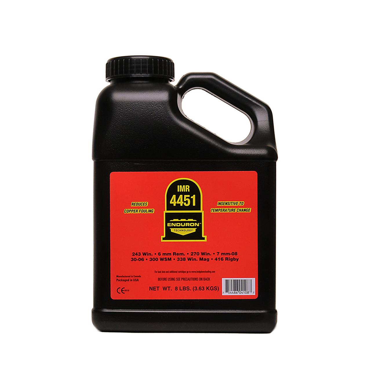 Imr 4451 8 Bottle Enduron Rifle Powder
