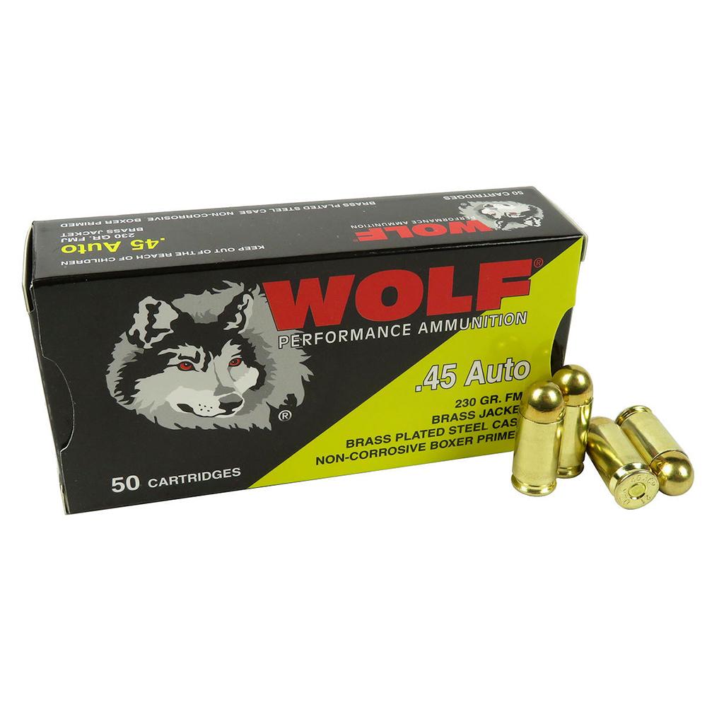 Wolf Performance 45 Acp 230GR Fmj 50/RD