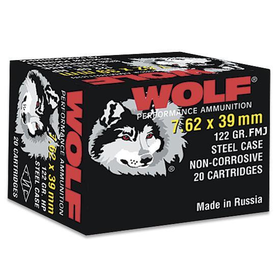 Wolf 7.62X39 123GR Fmj 20/BOX