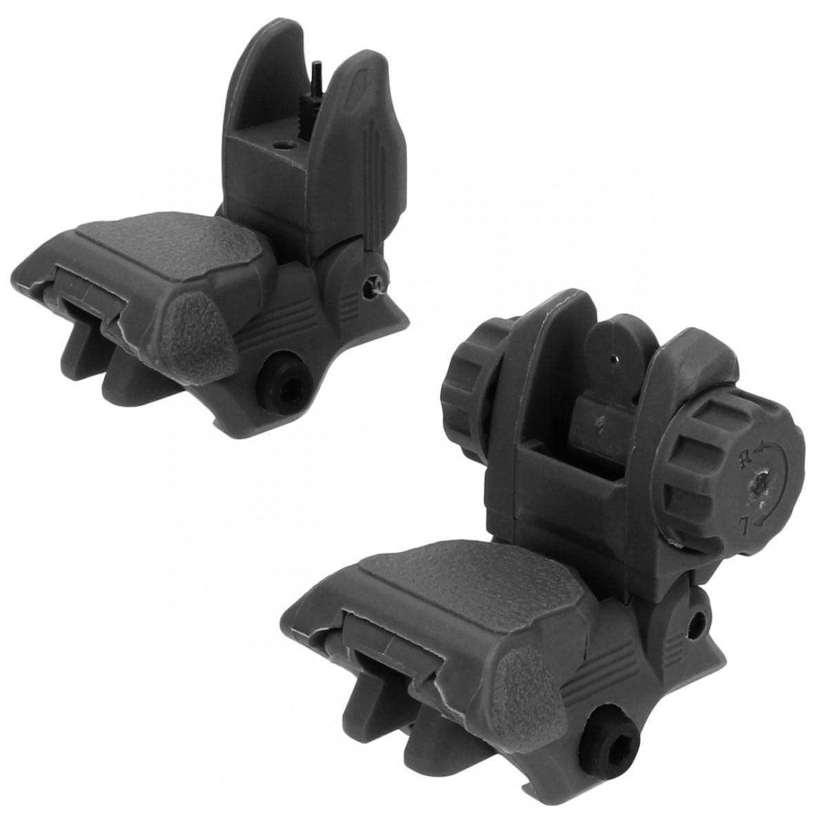 AR15 Low Profile Polymer Flip up Sights