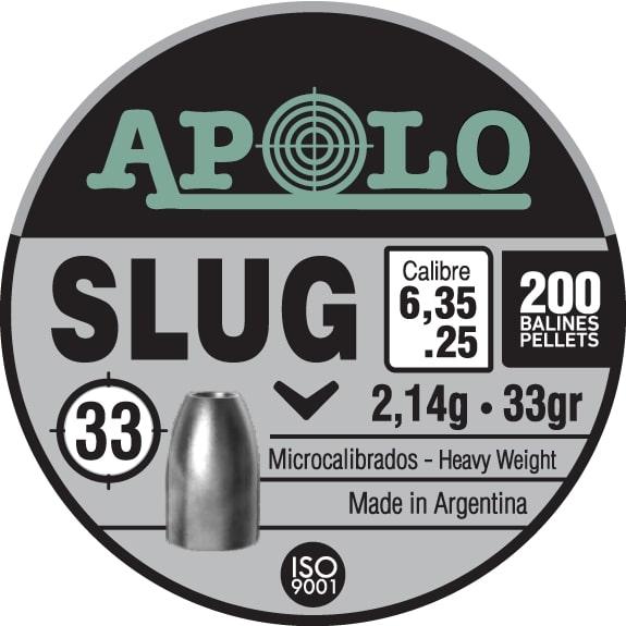 Apolo Slug 33GR .25 Caliber 200RD