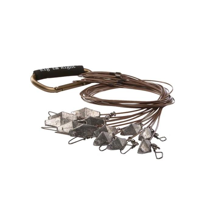 66IN Xtreme Cable Tx Rigs With 6OZ Weights