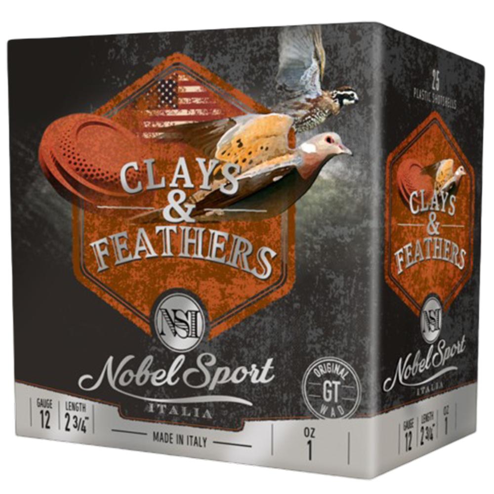 Clays & Feathers 12 Gauge 2 3/4 1OZ 3 Dram 7.5 Shot