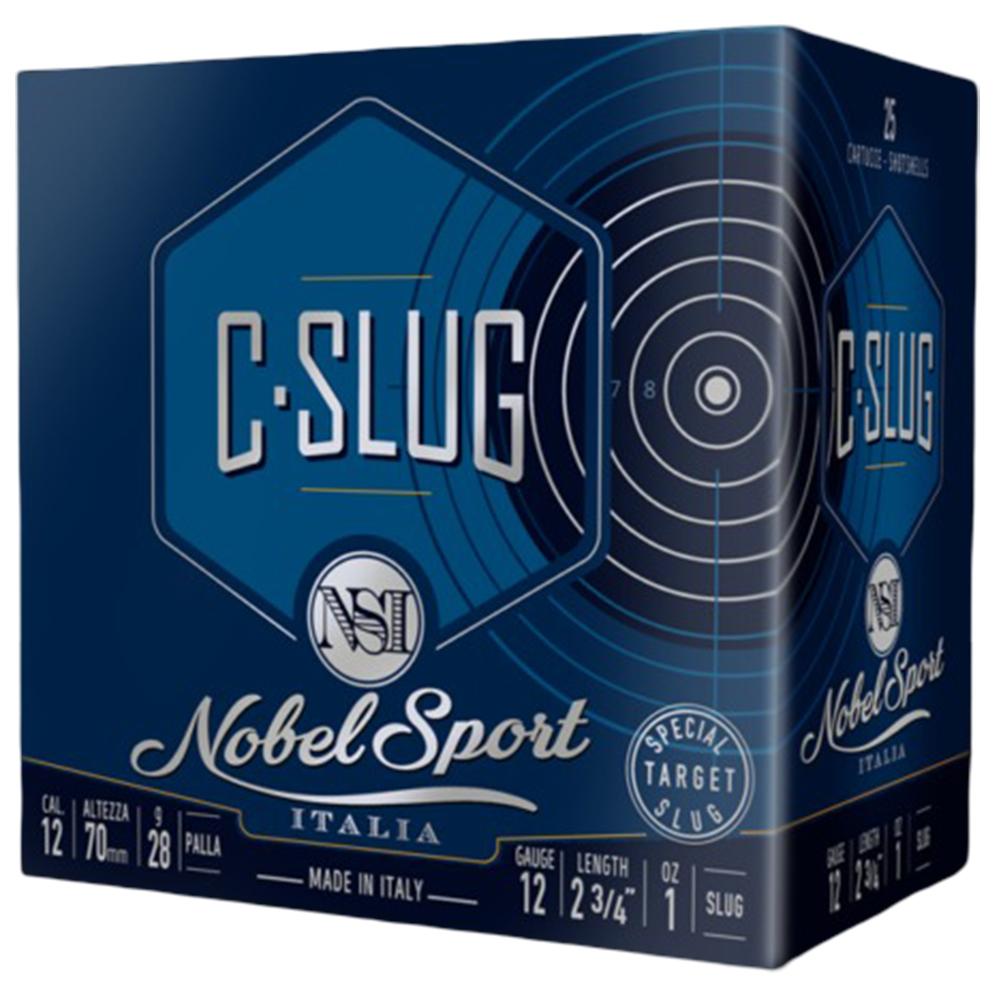 12 Gauge 2 3/4 C-slug 1 Oz 25/ROUND