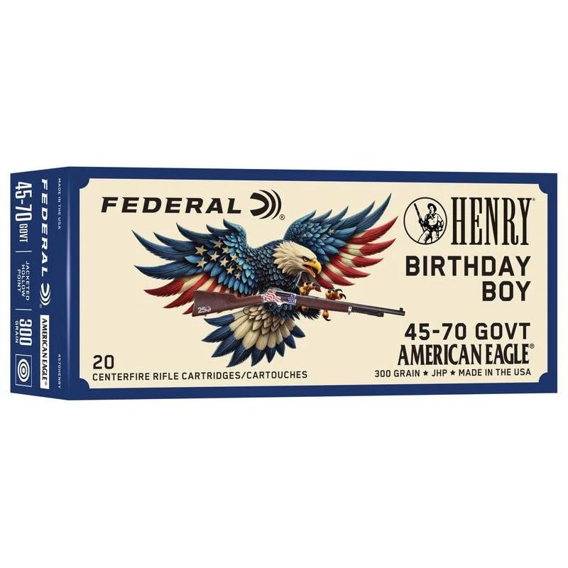 Federal Henry Birthday Boy Edition 45-70 Govt 300 Grain Jsp 20/RDS