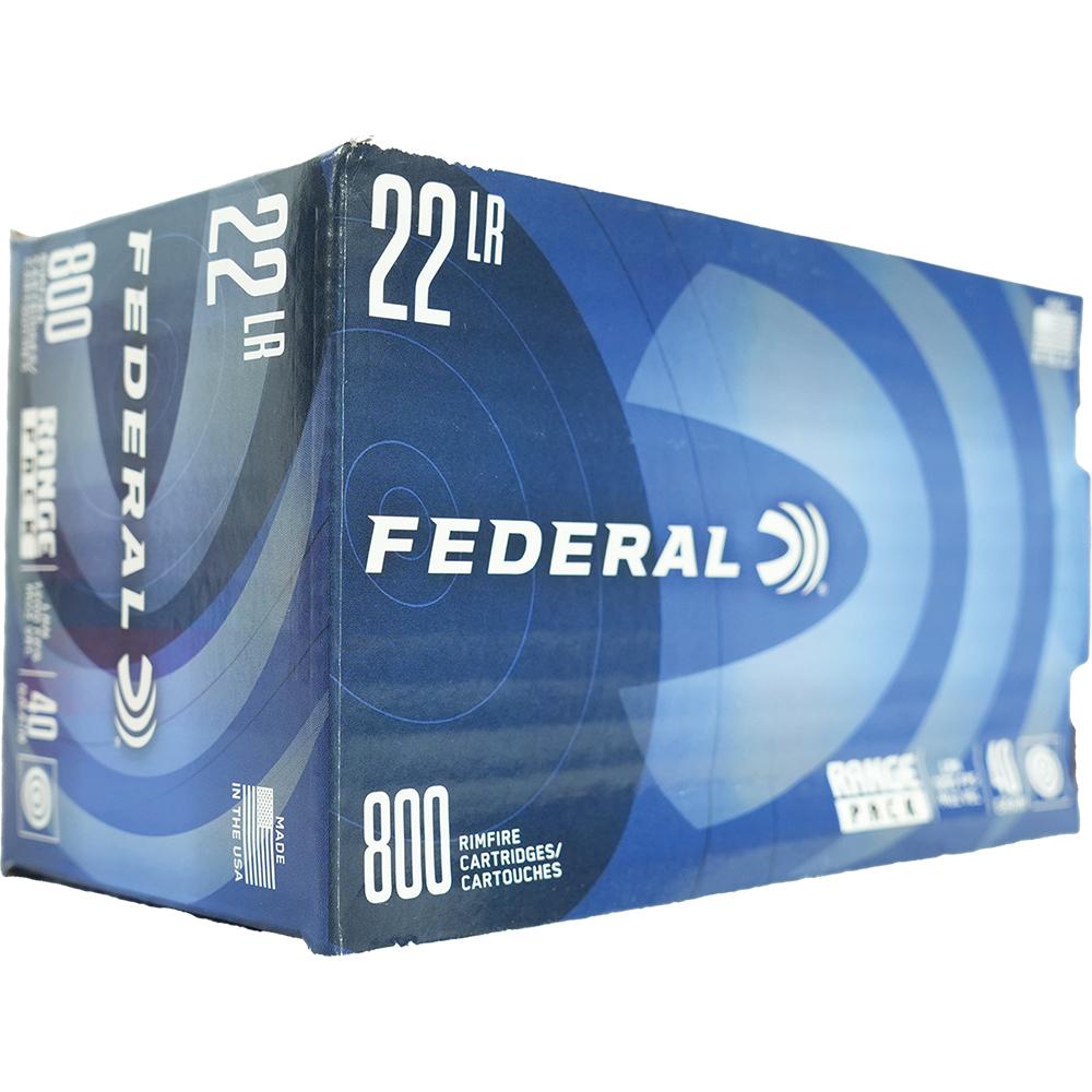 Federal Champion 22LR 40GR Lead Round Nose 800RD 4 Box Case