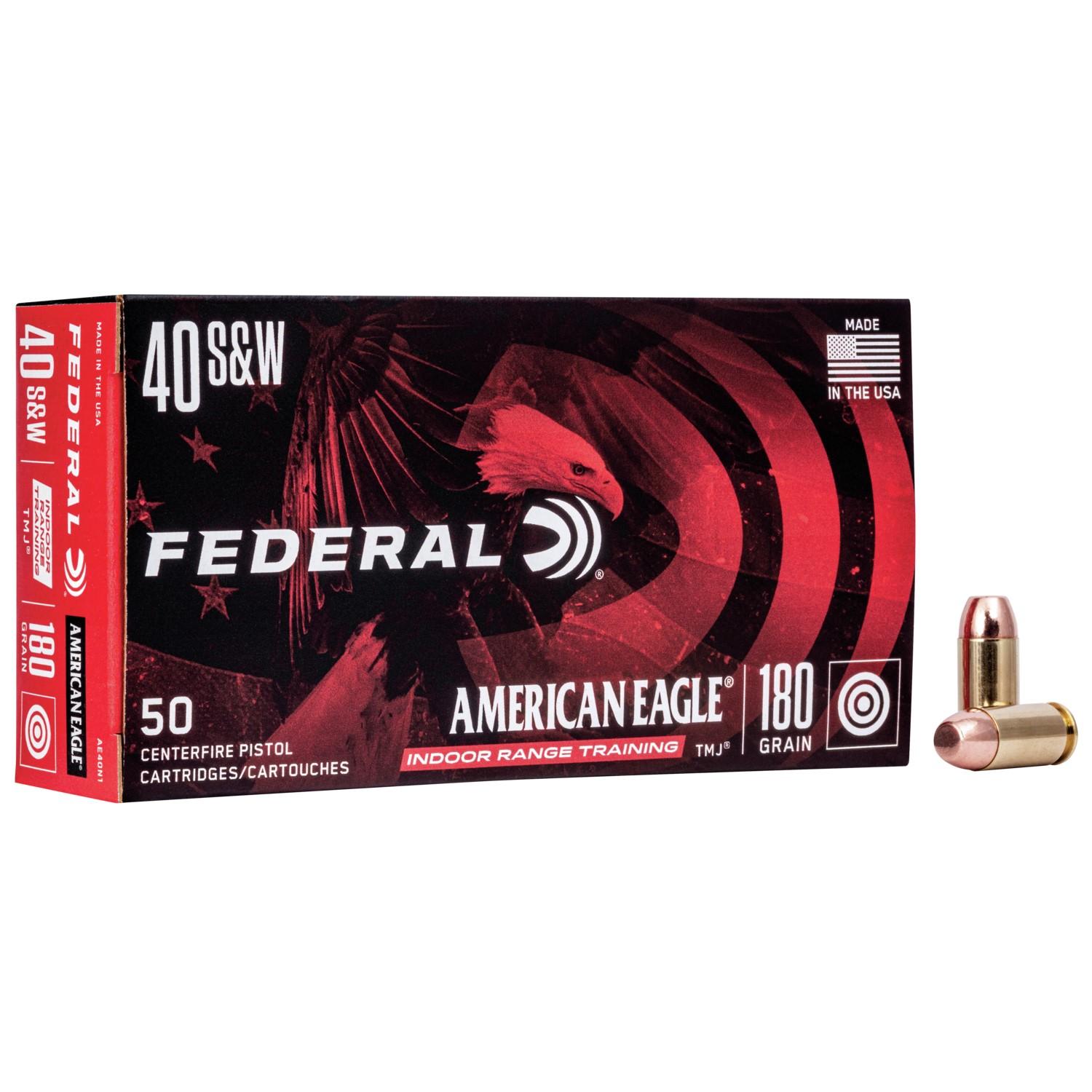 Federal American Eagle 40 S&w 180GR Tmj Ammo 50RD