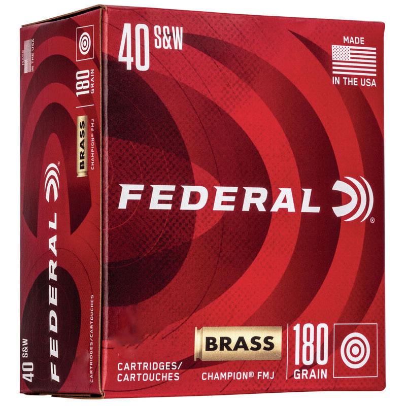 Federal 40 S&w 180GR Fmj Champion Ammo 400RD