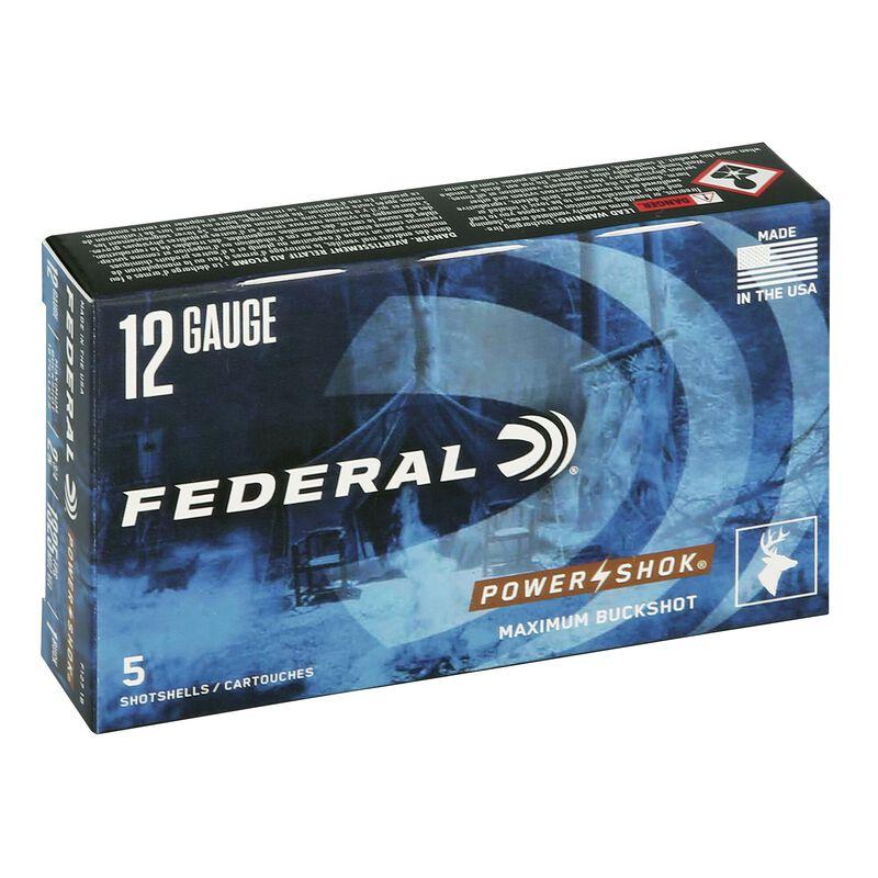 Federal Power-shok 12GA 2-3/4 1 Buckshot 5 Rounds