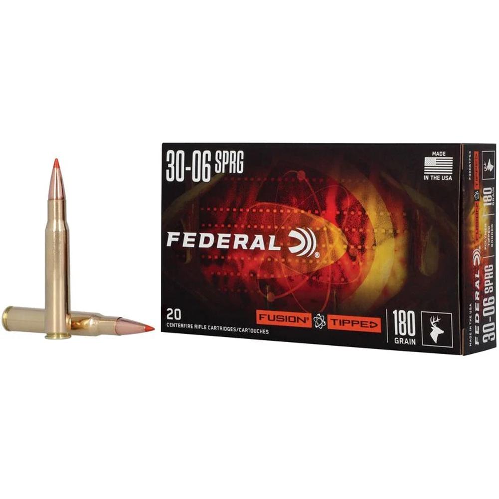 Federal Fusion 30-06 Springfield 180GR 20RD Box 10 Box Case