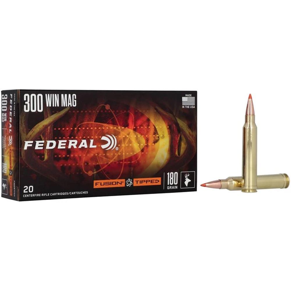 Federal Fusion 300 Win Mag 180GR Tipped Ammo 20RD Box