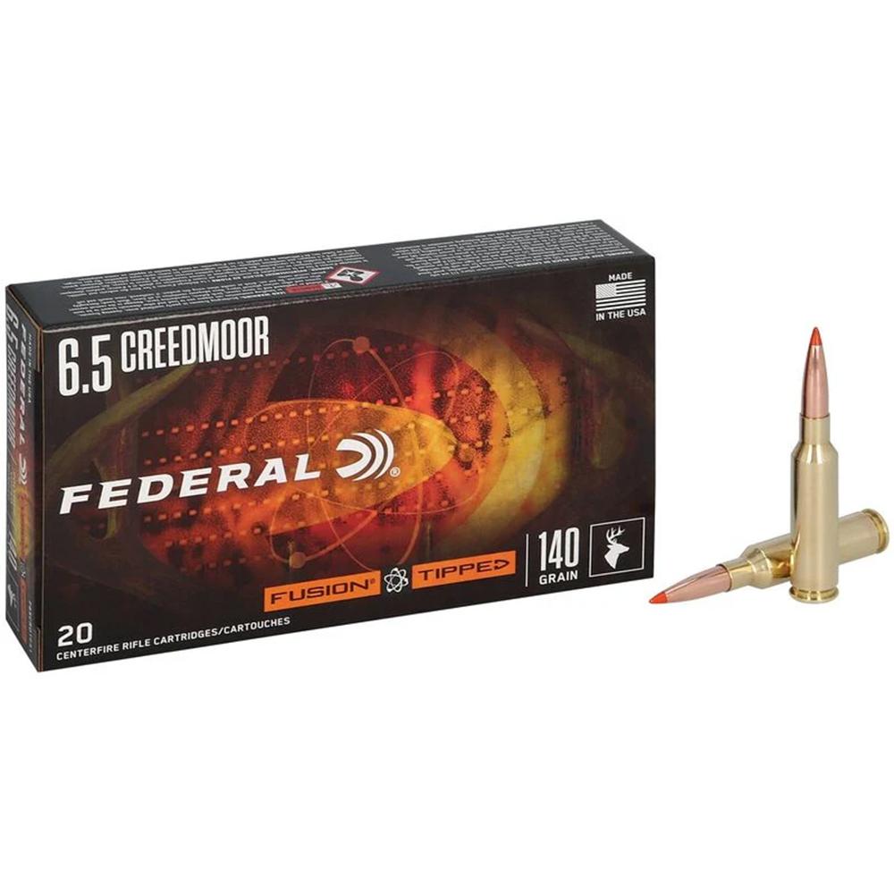 Federal Fusion 6.5 Creedmoor 140GR Tipped Ammo 20RD Box