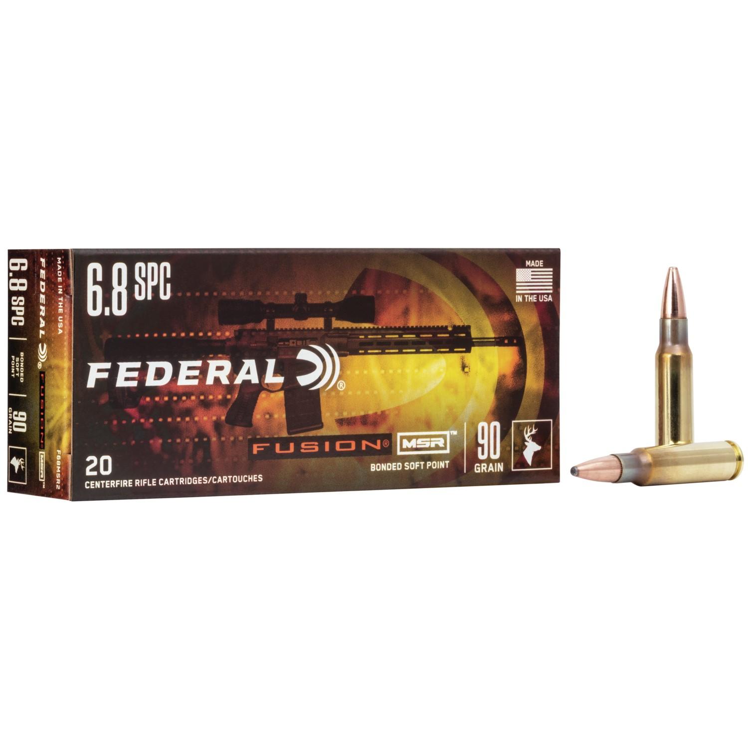 Fusion 6.8 Spc 90GR 20RD Soft Point Ammo