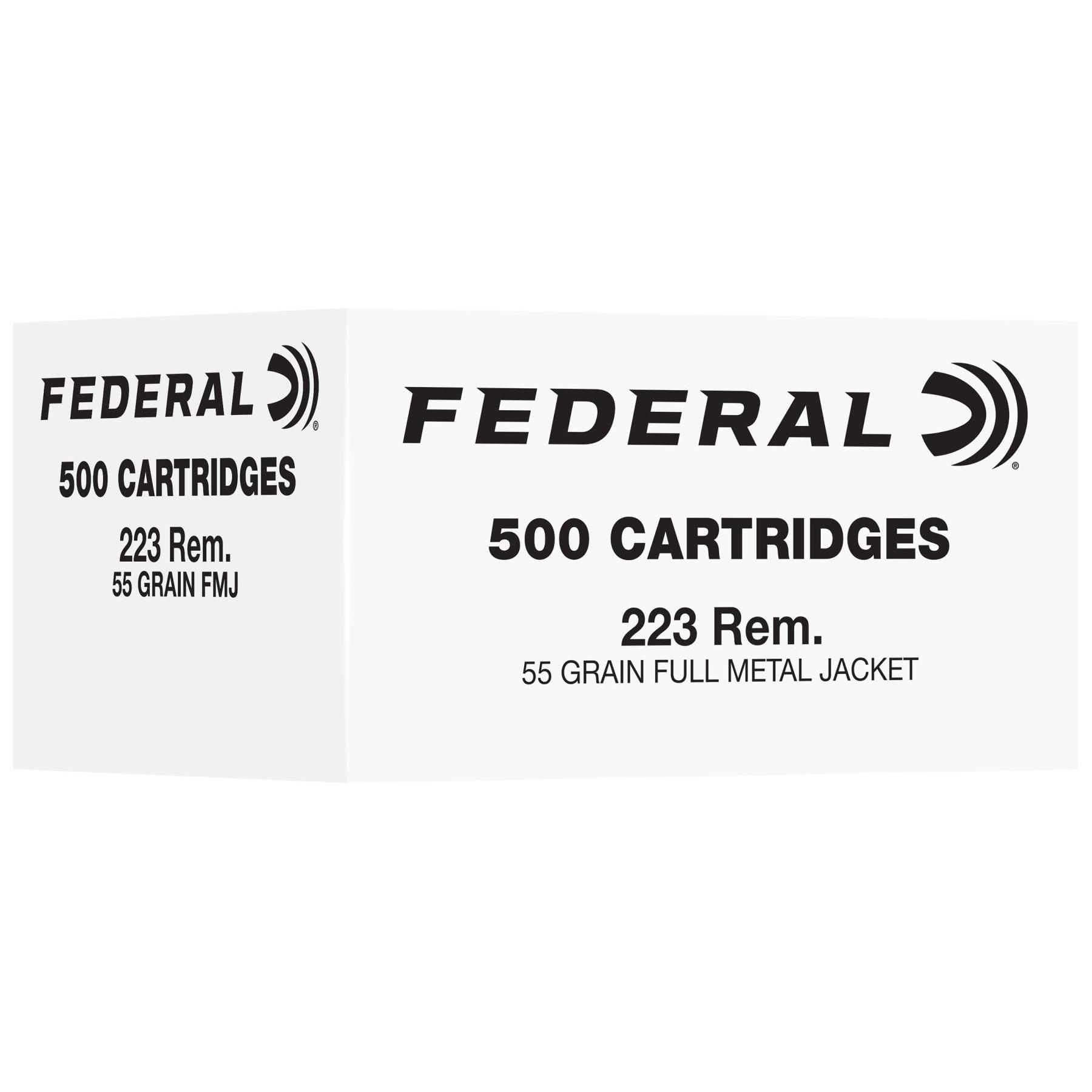 Federal FC223F500 223 55GR Fmj 500R