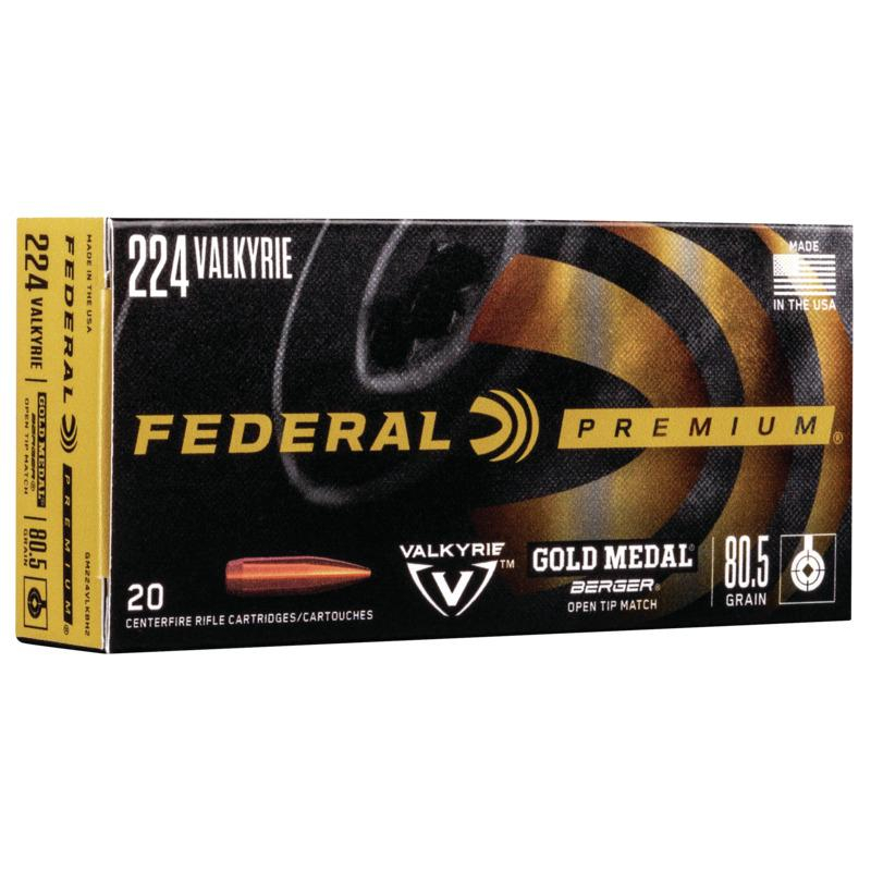 Federal 224 Valkyrie 80.5GR Ammo 20RD
