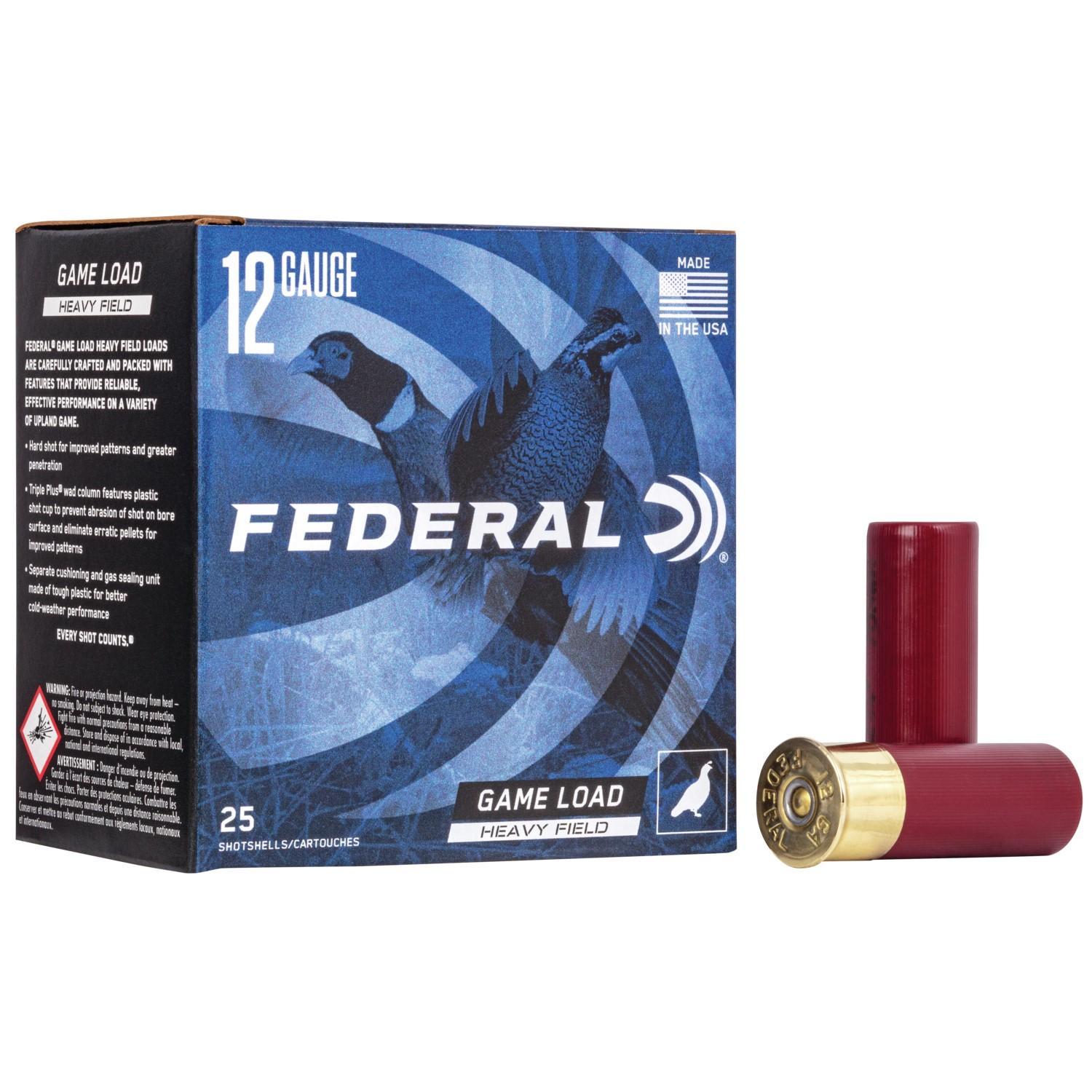 Federal Game-shok Heavy Field 12GA 2-3/4 1-1/4OZ 4 Shot 25RD