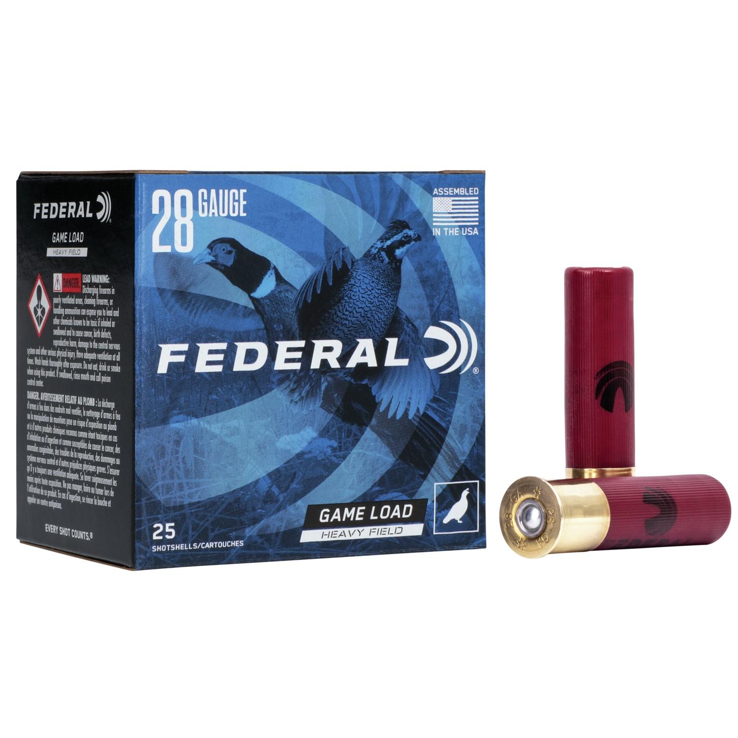 Federal Game-shok Heavy Field 28GA 2-3/4 1 Oz 5 Shot 25/10