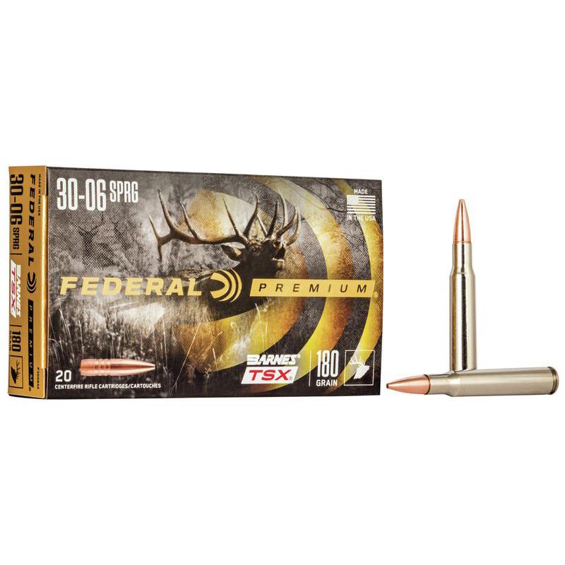 Federal Premium 30-06 Springfield 180GR Barnes Tsx 20RD