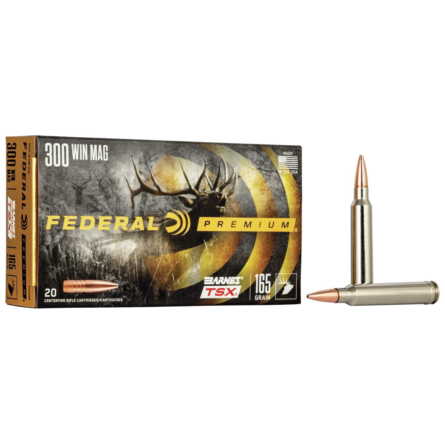 Federal 300 Win Mag 165GR Ammo 20RD