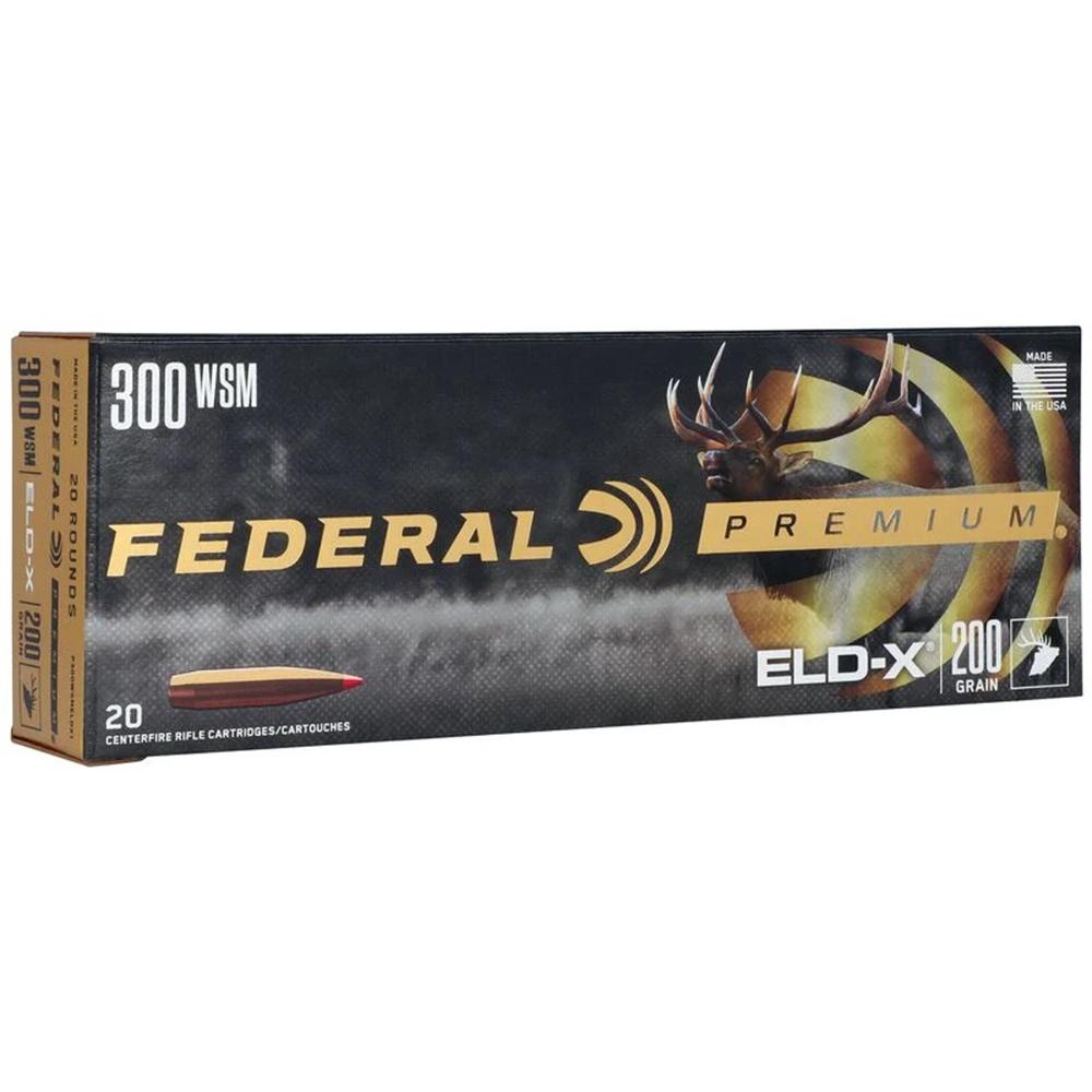 Federal Premium 300 Wsm 200 Gr Eld-x Ammo 20 Rd